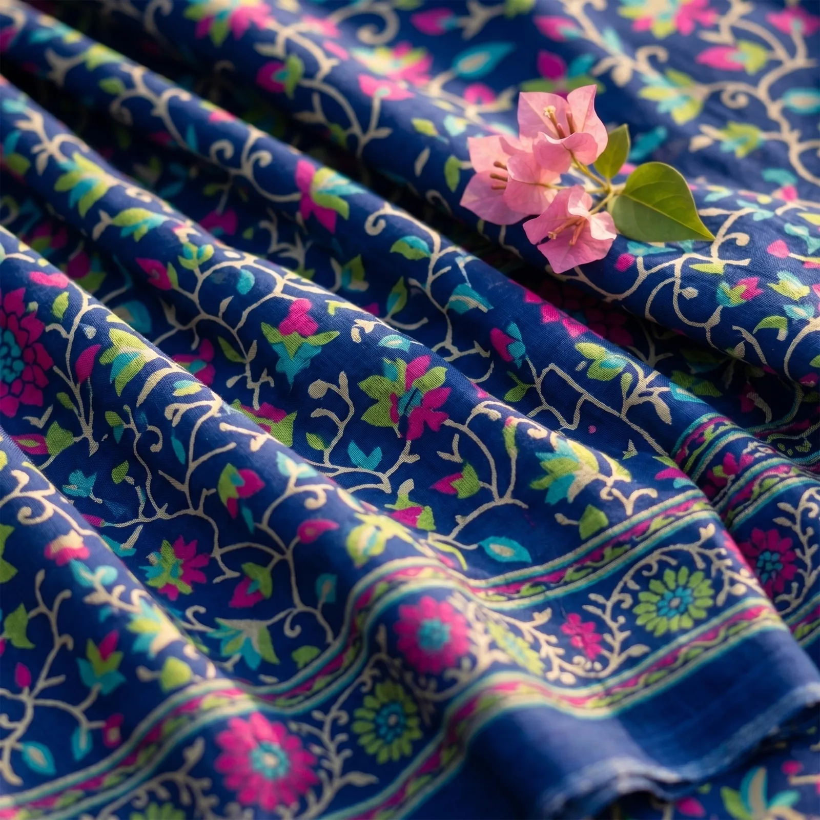 Rangoli in Multicolor Geometric Zari - Angle 6