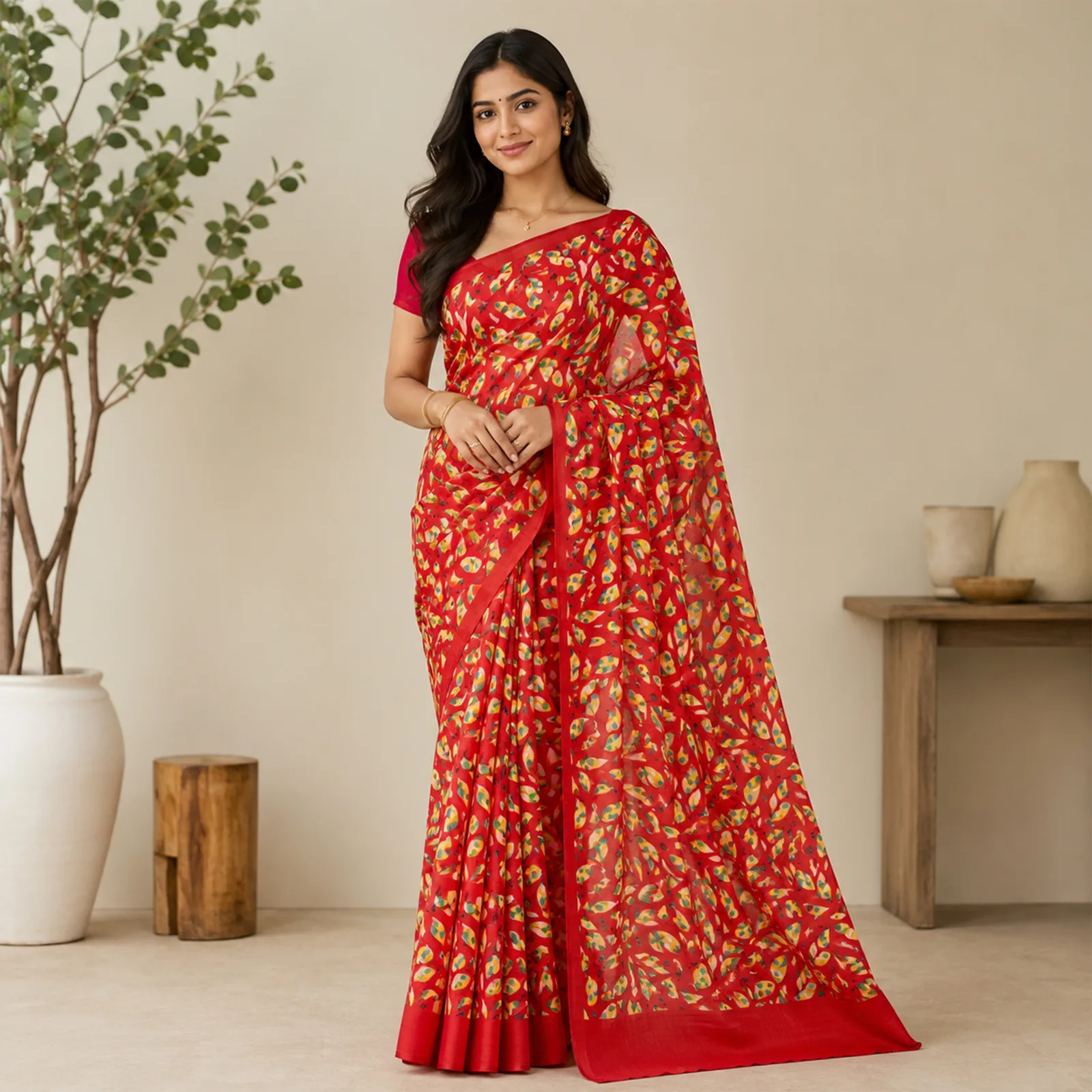 Chandrika in Moonlight Ivory & Gold - Angle 17