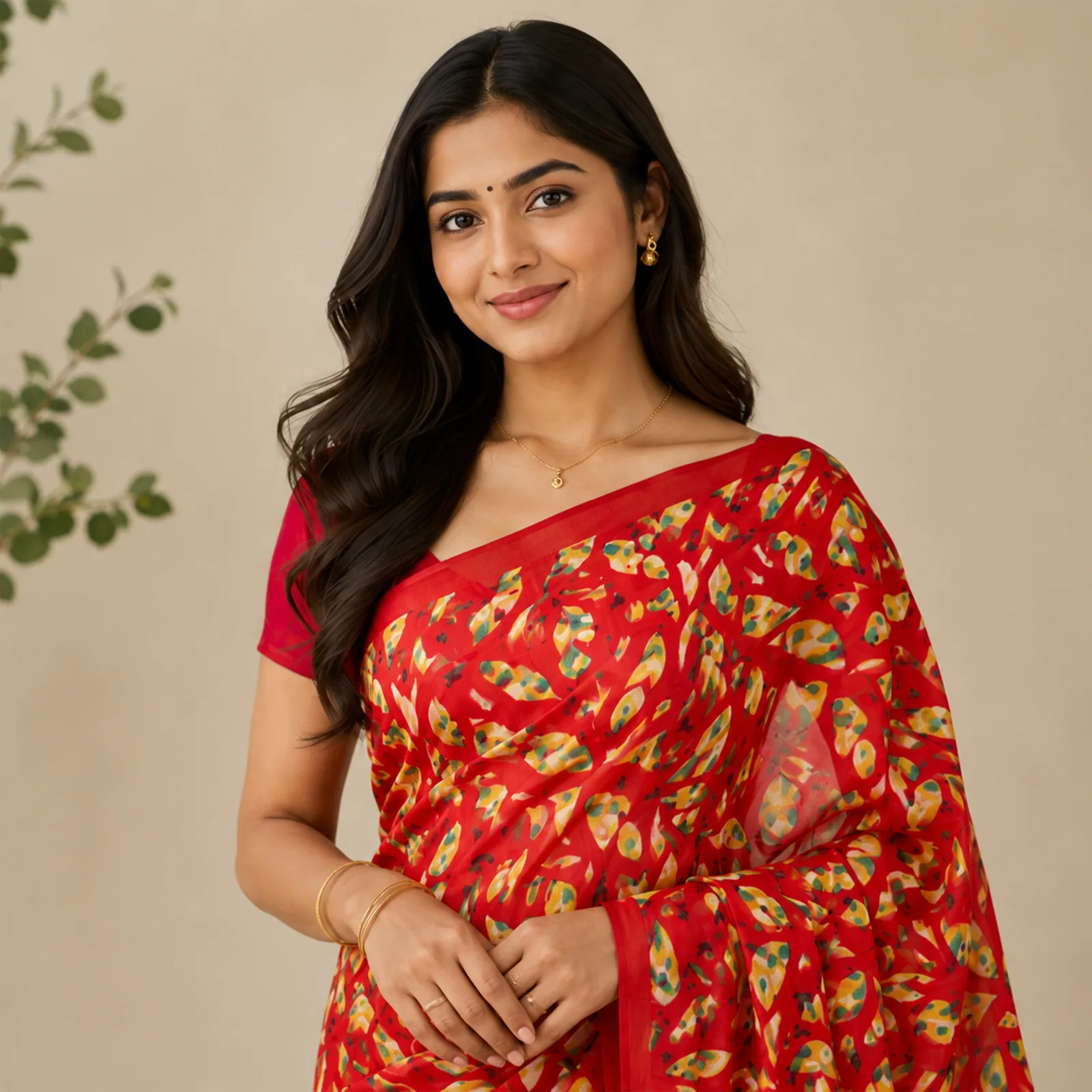 Chandrika in Moonlight Ivory & Gold - Angle 19