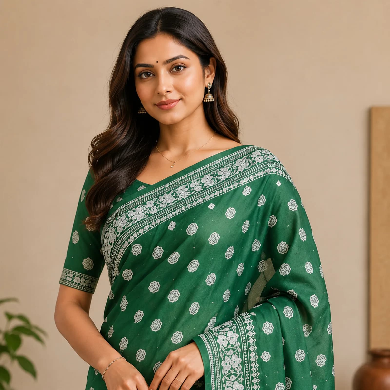 Chandrika in Moonlight Ivory & Gold - Angle 23