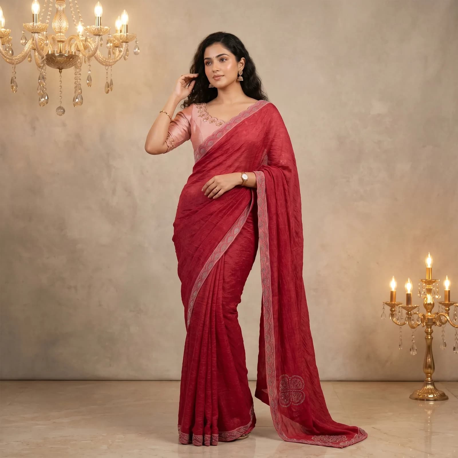 Classic Handloom Silk Saree Drape