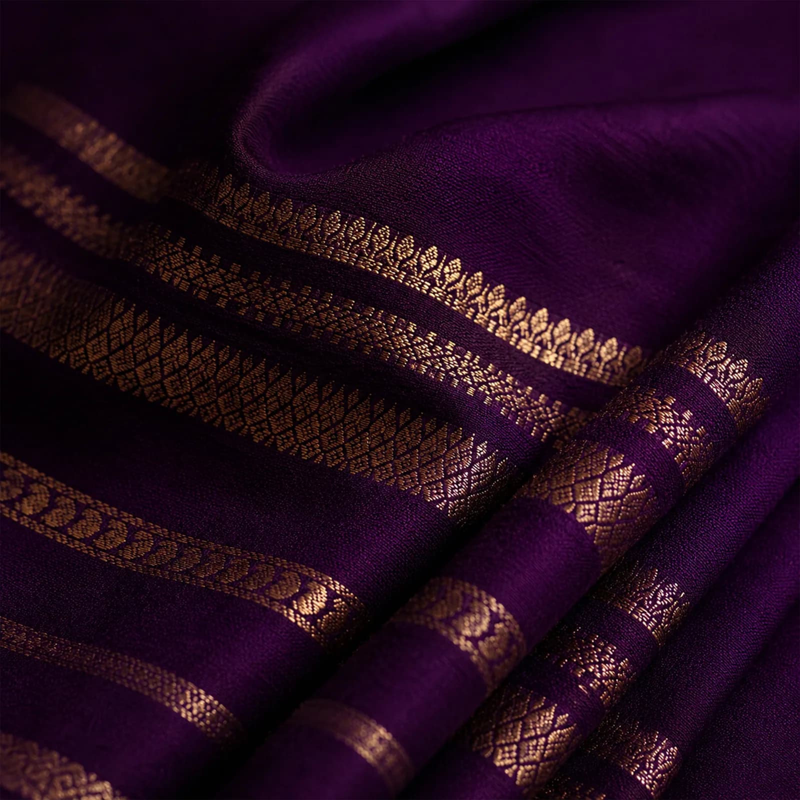 Ganga in Celestial Blue & Pure Gold - Angle 5