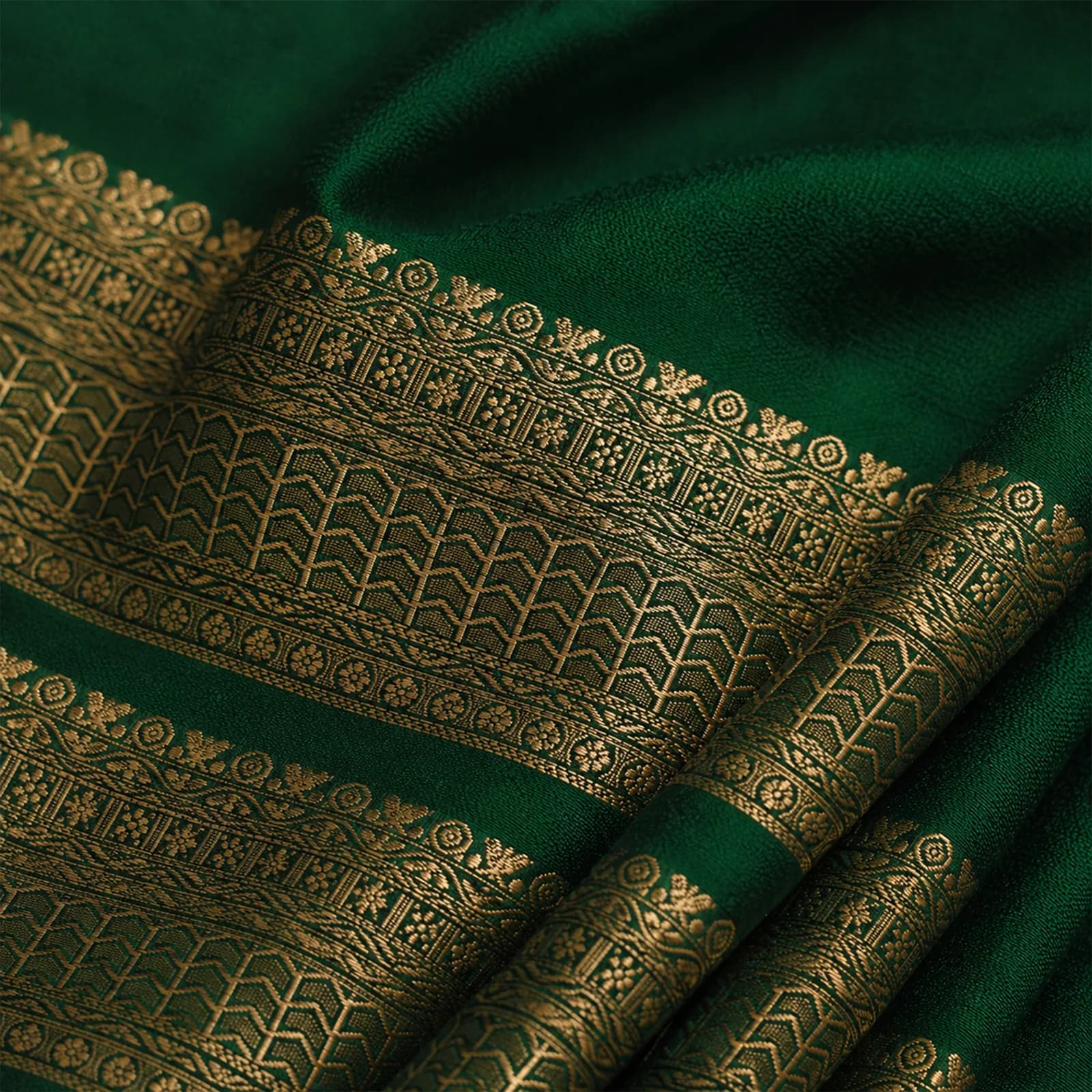 Ganga in Celestial Blue & Pure Gold - Angle 25