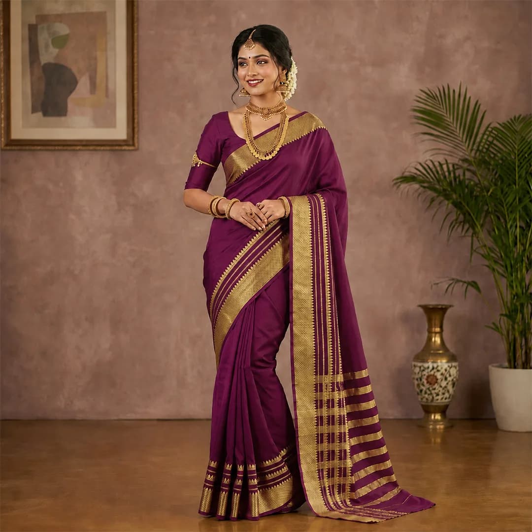 Ganga in Celestial Blue & Pure Gold - Angle 29