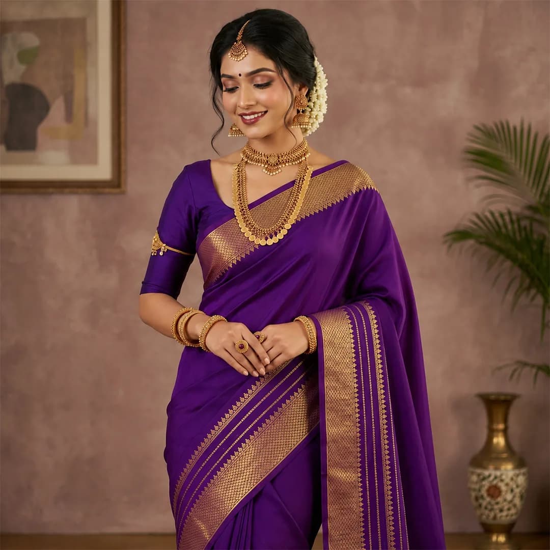 Ganga in Celestial Blue & Pure Gold - Angle 39