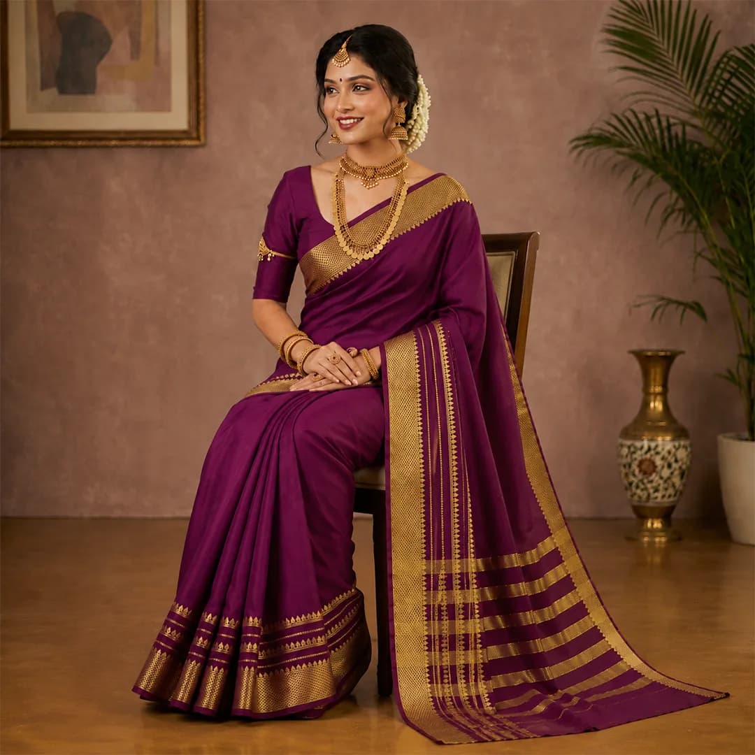 Ganga in Celestial Blue & Pure Gold - Angle 32